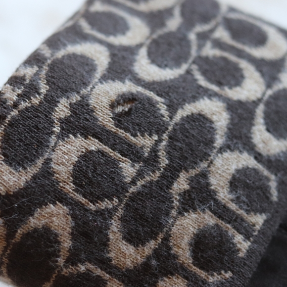 Coach | C signature wool & suede winter boots EUC - Picture 6 of 8